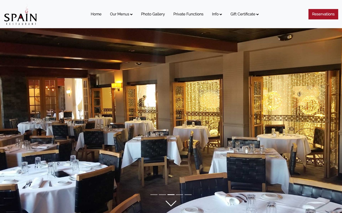 Spain Restaurant website